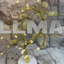 Світильник настільний DIY Auelife 36 Led дерево гірлянда Листя Теплий білий 50cm